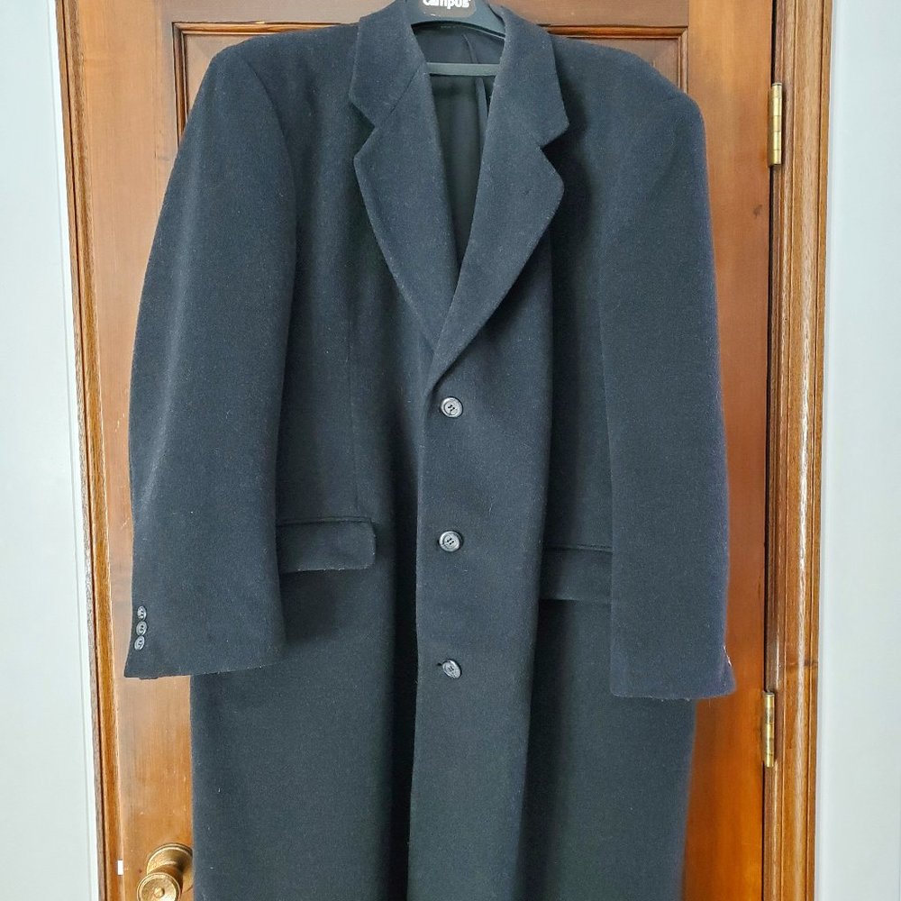 Men's Long Cashmere Overcoat